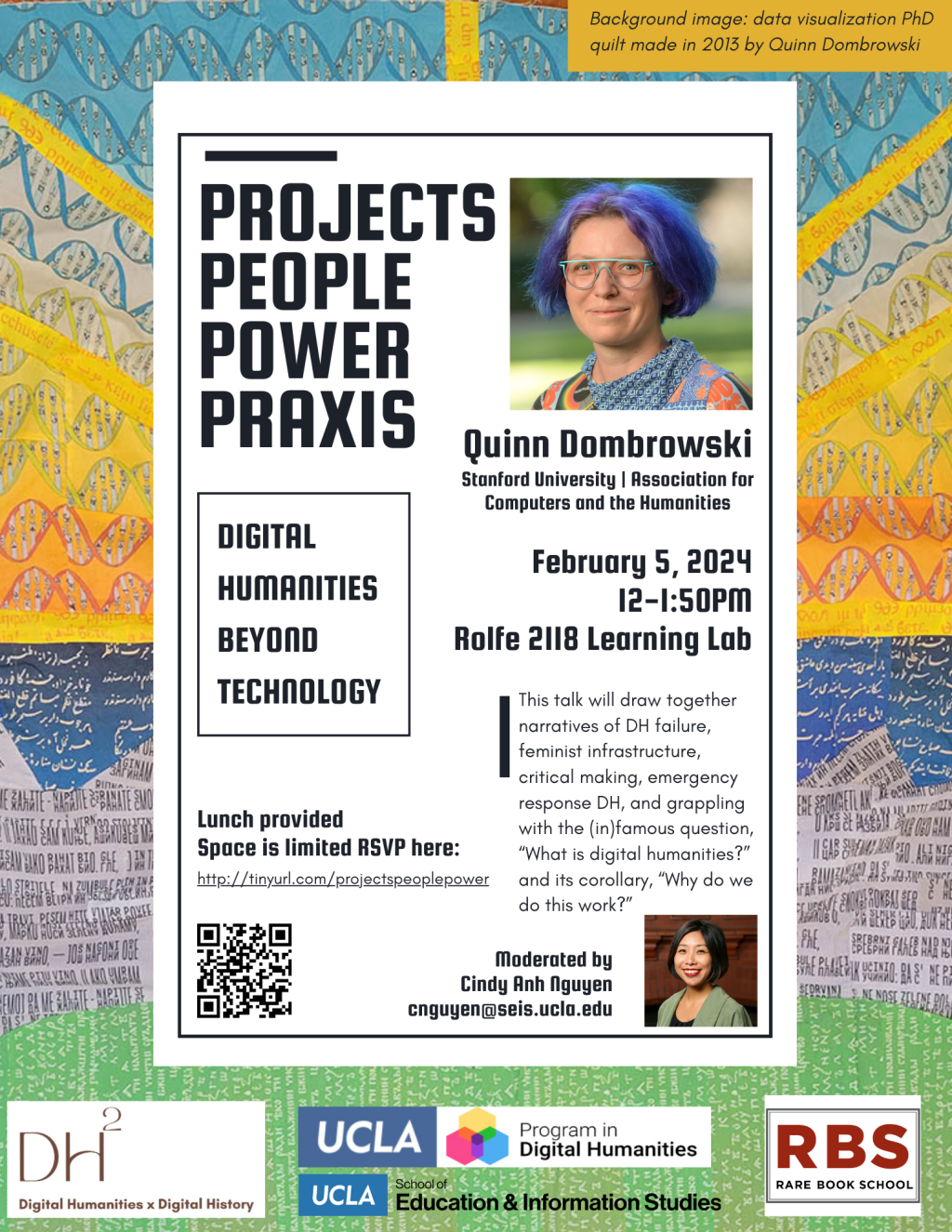 RSVP Quinn Dombrowski Talk & Lunch February 5, 2024 – Pivot to Zoom