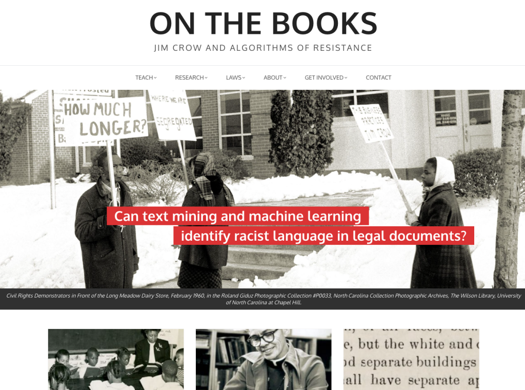 On the Books: Jim Crow and Algorithms of Resistance